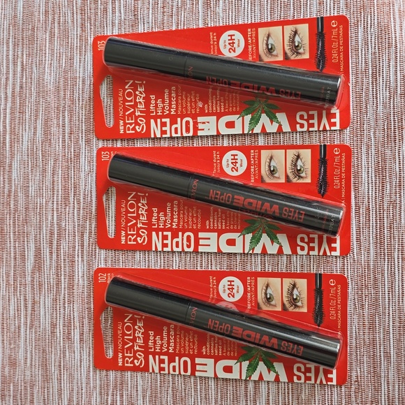3 REVLON BRAND WOMENS BLACK & BLACK BROWN "SO FIRECE" HIGH VOLUME MASCARA BUNDLE - Picture 1 of 10